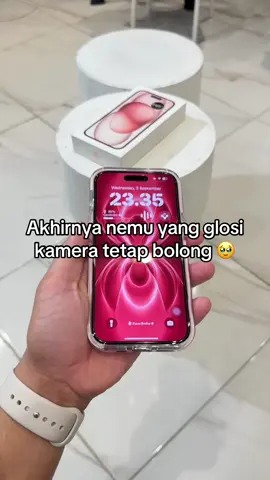 Finally nemu yang glosi privasi tapi kamera tetep bolong #temperedglass #iphonetricks #screenprotector 
