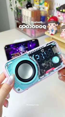 Loa bluetooth mini , kết hợp đồng hồ đèn led đổi màu siu đẹp 😍 #loabluetoothmini #loabluetooth #goojodoq #thaothichriviu #review 