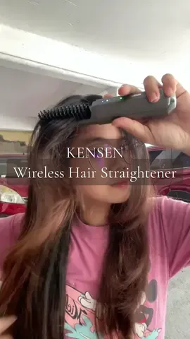 walang magawa, ayusin ko muna buhaghag kung hair 😅 #kensen #kensenwirelessstraightener #kensenhairstraightener #kensenhairstraighteningcomb #hairstraightener 