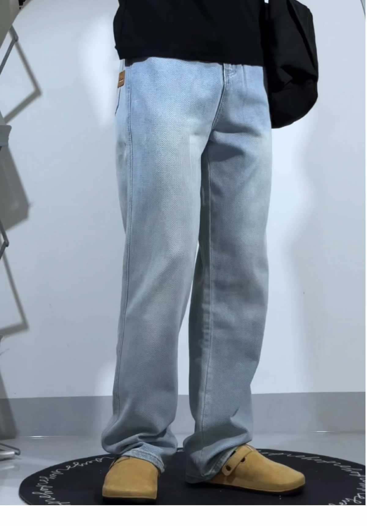 Quần jean nam ống suông đứng #quanjean #quanjeannam #quanongdung #thoitrangnam #xuhuongtiktok 