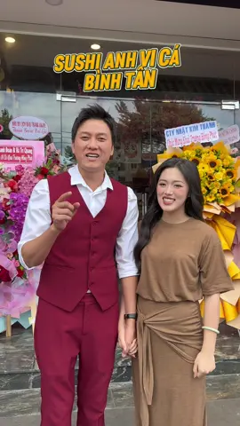 Chính thức khai trương Sushi Anh Vi Cá Bình Tân tại 9️⃣4️⃣ Đường số 7️⃣, An Lạc, B.Tân, HCM. Cả nhà yêu thương ghé ủng hộ Tuyên nhé ❤️ #QuachNgocTuyen #sushianhvica #anhvica 