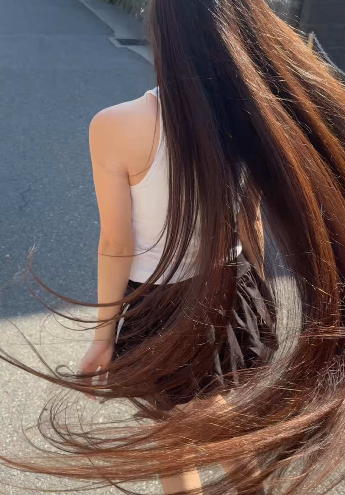 ねぇねぇー #友達が可愛すぎる#スーパーロングヘア#fyp 