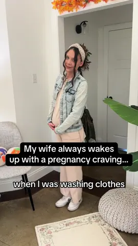 Just wait till you see her reaction to the pancake stack in the next video… 🤣🤣 I love how Laura always wakes up with a new breakfast idea! I also can’t believe how fast this pregnancy is going by! We are enjoying every minute and every memory ❤️ #pregnant #pregnancyjourney #couplescontent #lauraandadam #firsttimeparents 