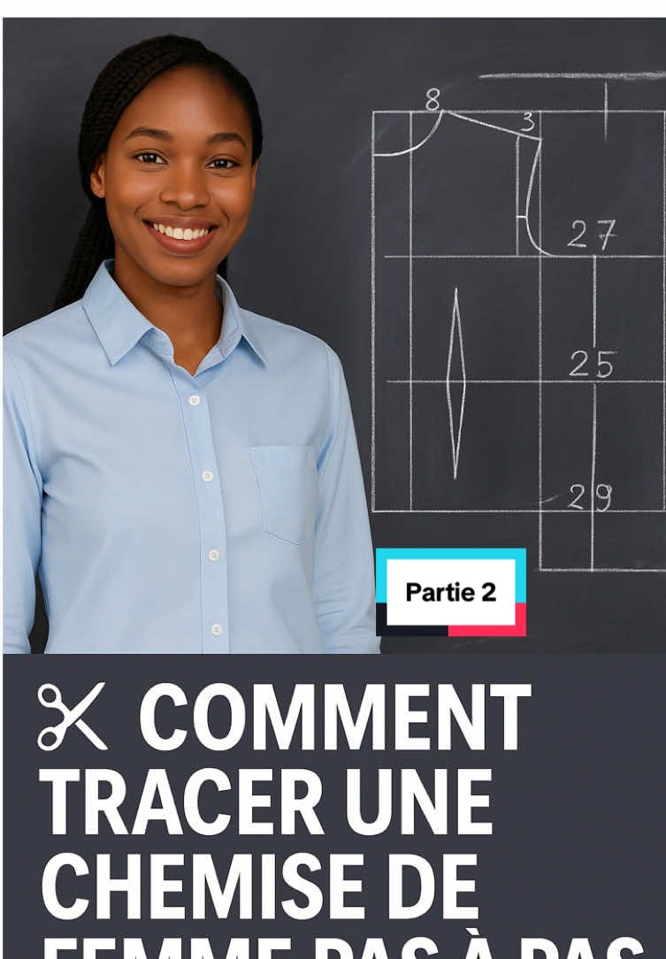 ✂️ Tu veux apprendre à tracer une chemise femme comme un pro ? Regarde ça 👇 Apprends à tracer facilement une chemise femme, étape par étape ! C’est simple, précis, et parfait pour les passionnés de couture 👗✂️ #pourtoii #CoutureFacile #ChemiseFemme #CouturièreFrançaise #DIYCouture #PatronCouture #FaitMainAvecAmour #AstuceCouture #TikTokCouture #ApprendreLaCouture #ModeFemme2025 #tutocouture 