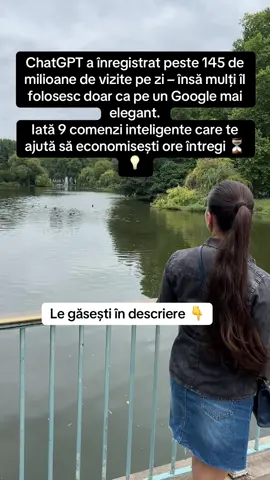 💡✨ 9 comenzi inteligente ca să economisești ore și să transformi AI-ul în asistentul tău personal de business, conținut și productivitate ⏳🤖 1️⃣ Expert în industrie 🏆 – Analizează [problema/situația] și oferă soluții strategice ca un profesionist de top 💼📊 2️⃣ Reverse Engineering 🔍 – Descompune succesul [persoanei/companiei] și identifică pașii replicabili 🛠️💡 3️⃣ Asistent de cercetare 📚 – Găsește sursele cele mai recente și credibile și rezumă ideile-cheie 📝🔗 4️⃣ Rezumat întâlnire + plan 🗂️ – Transformă transcrierile în decizii clare și acțiuni concrete ✅📌 5️⃣ Articol SEO optimizat ✍️🌐 – Creează postări și bloguri atrăgătoare cu titlu, structură și apel la acțiune 🚀📈 6️⃣ Generator de conținut social 🎥📱 – 5 cârlige virale pentru Reels, Threads sau Instagram conform trendurilor 🔥✨ 7️⃣ Contracte și politici rapide 📄⚖️ – Scrie documente legale clare, adaptate business-ului tău 🏢💼 8️⃣ Analiză date rapidă 📊🔎 – Identifică tipare, anomalii și insight-uri utile din orice set de date 💡📈 9️⃣ Plan de învățare 30 de zile 📅🧠 – Exerciții zilnice și obiective săptămânale pentru a stăpâni o abilitate 💪🎯 💰 Dar ce-ar fi dacă ai folosi AI-ul nu doar ca asistent, ci ca strategie de monetizare? 💵🤩 Vrei să-ți crești contul, să atragi clienți și să generezi venit pasiv din social media? 📲💡 ✍️ Comentează „Ghid” mai jos și îți trimit ghidul gratuit pentru a începe! 🚀🎁 Salvează acest video pentru mai târziu și asigură-te ca mă urmărești aici și pe instagram @angelaprodusedigitale pentru a putea primi mesajele mele 📩 #chatgpt #AI #tipsandtricks #romania #sfaturi