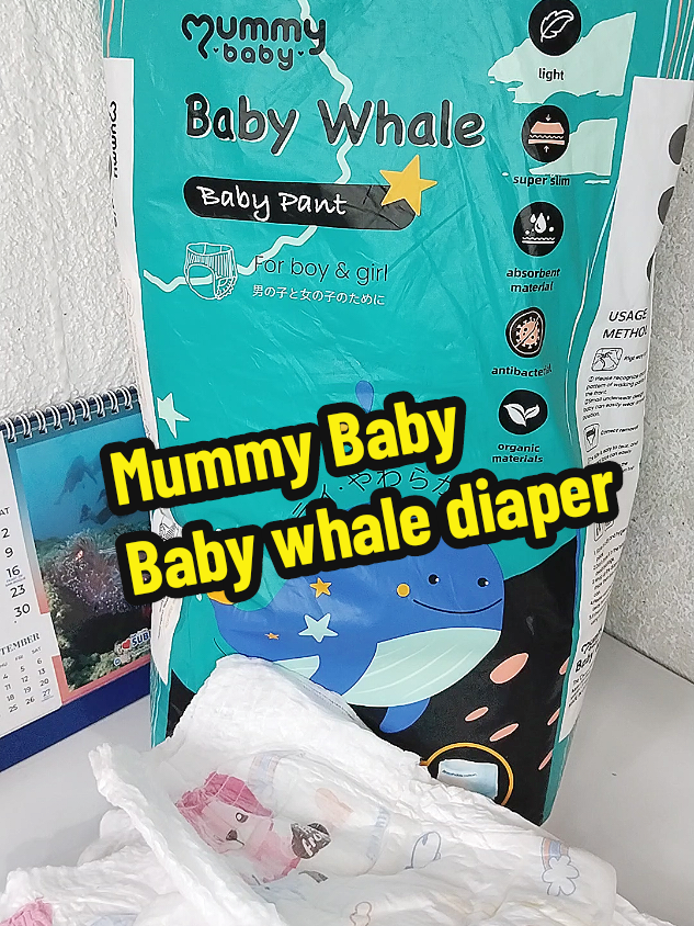 Diaper na pasok sa budget at maganda ang quality. Try this Baby Whale diaper from Mummy Baby! #diaper  #babydiaper  #babywhalediaper  #mummybaby  #larkio 