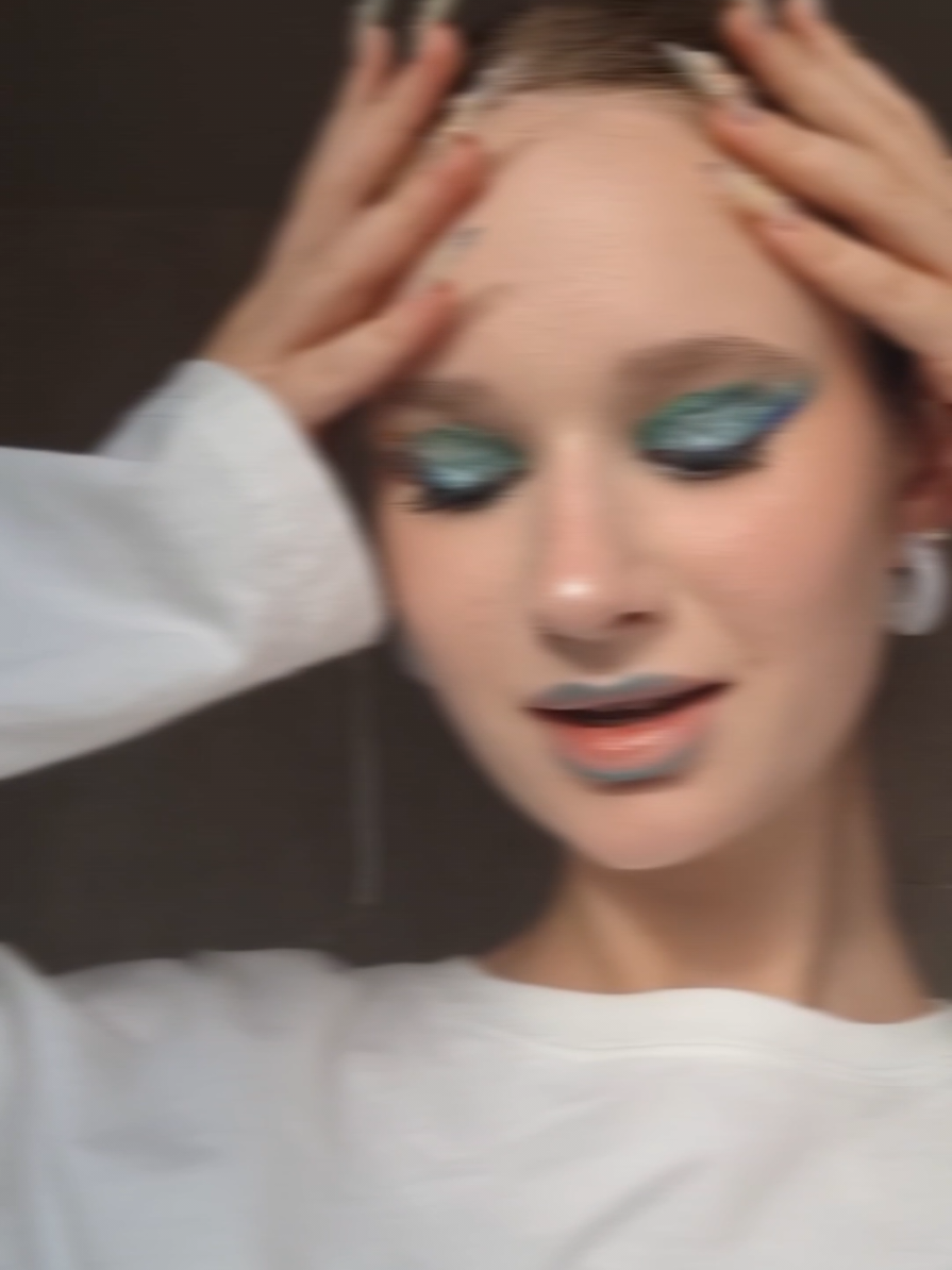 макияж морских глубин🐙 @Beauty Bomb #станькреатором3 #макияж #makeup #beauty #beautybomb 