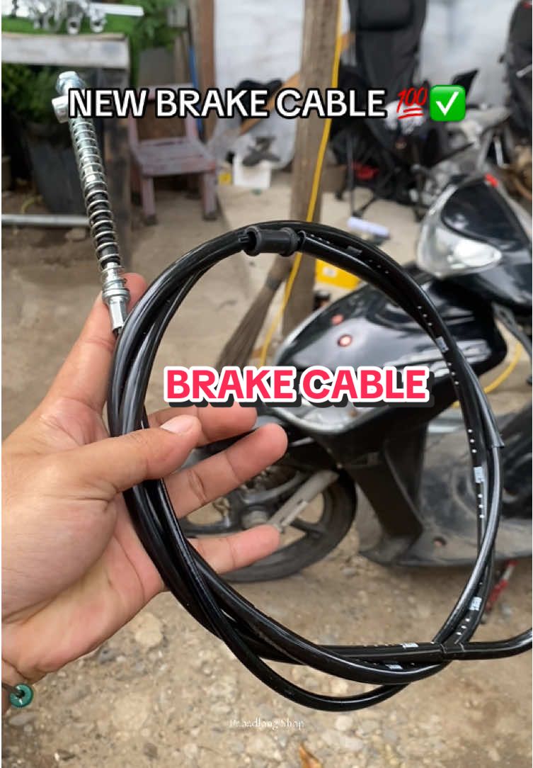 Bagong brake cable para safe talaga sa byahe 💯💯 #brakecable #brakecableformotorcycle #motorcyclebrakecable #motorcyclepartsandaccessories #pabadlongshop 