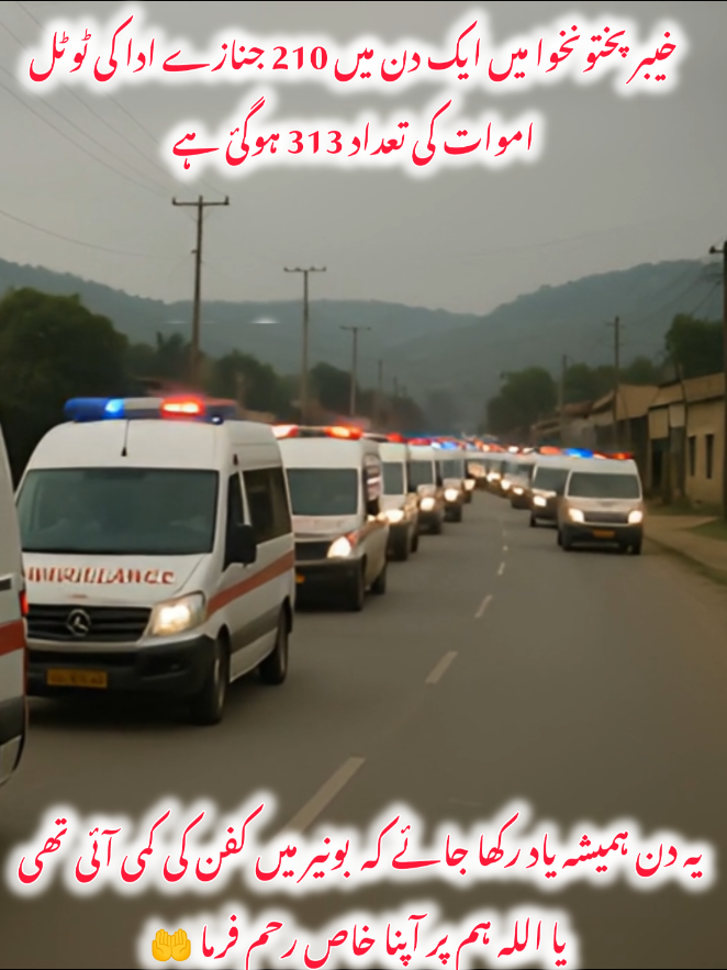 یہ دن ہمیشہ یاد رکھا جائے کہ بونیر میں کفن کی کمی آئی تھی 💔😭💔#blackday #flood #buner #fpy #viralvideo 