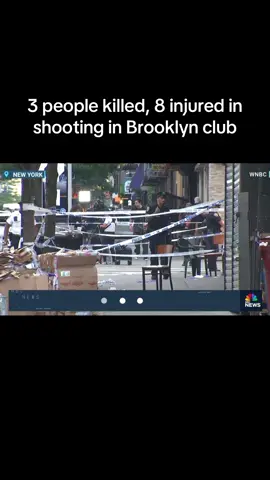 Crown Heights , Brooklyn - Three people have been killed and another eight people injured in an overnight shooting at a club in Brooklyn, New York City police said early Sunday. The shooting took place at the “Taste Of The City Lounge” on Franklin Ave in the Crown Heights neighborhood, New York City Police Commissioner Jessica Tisch told a news conference.  #mainstreamnews #realnewsinrealtime #crownheightsbrooklyn #brooklyn #nyc 