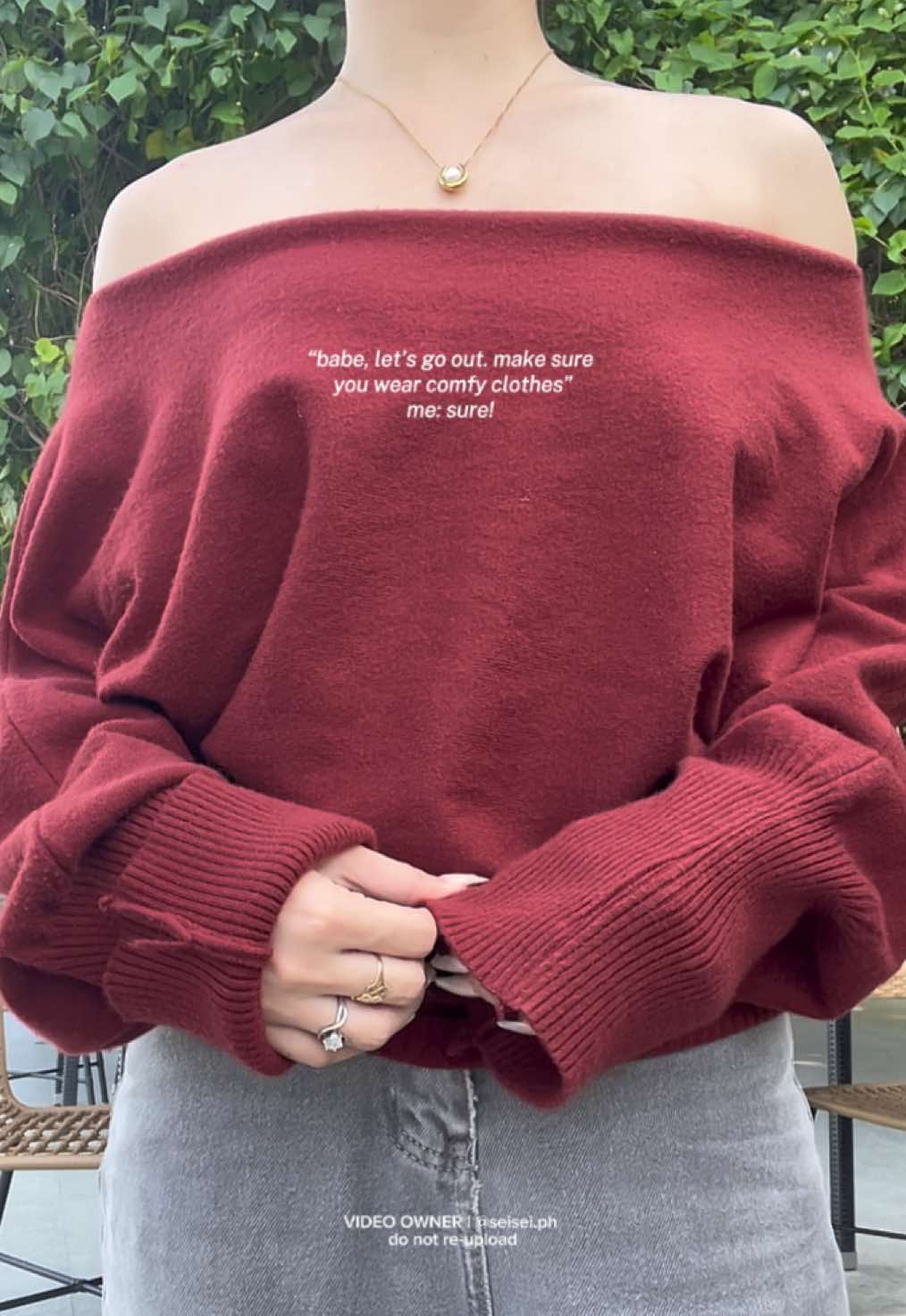 my on-the-go sweater indeed! ❤️ #sweater #sweateroutfit #cardigan #OOTD #comfyclothes 