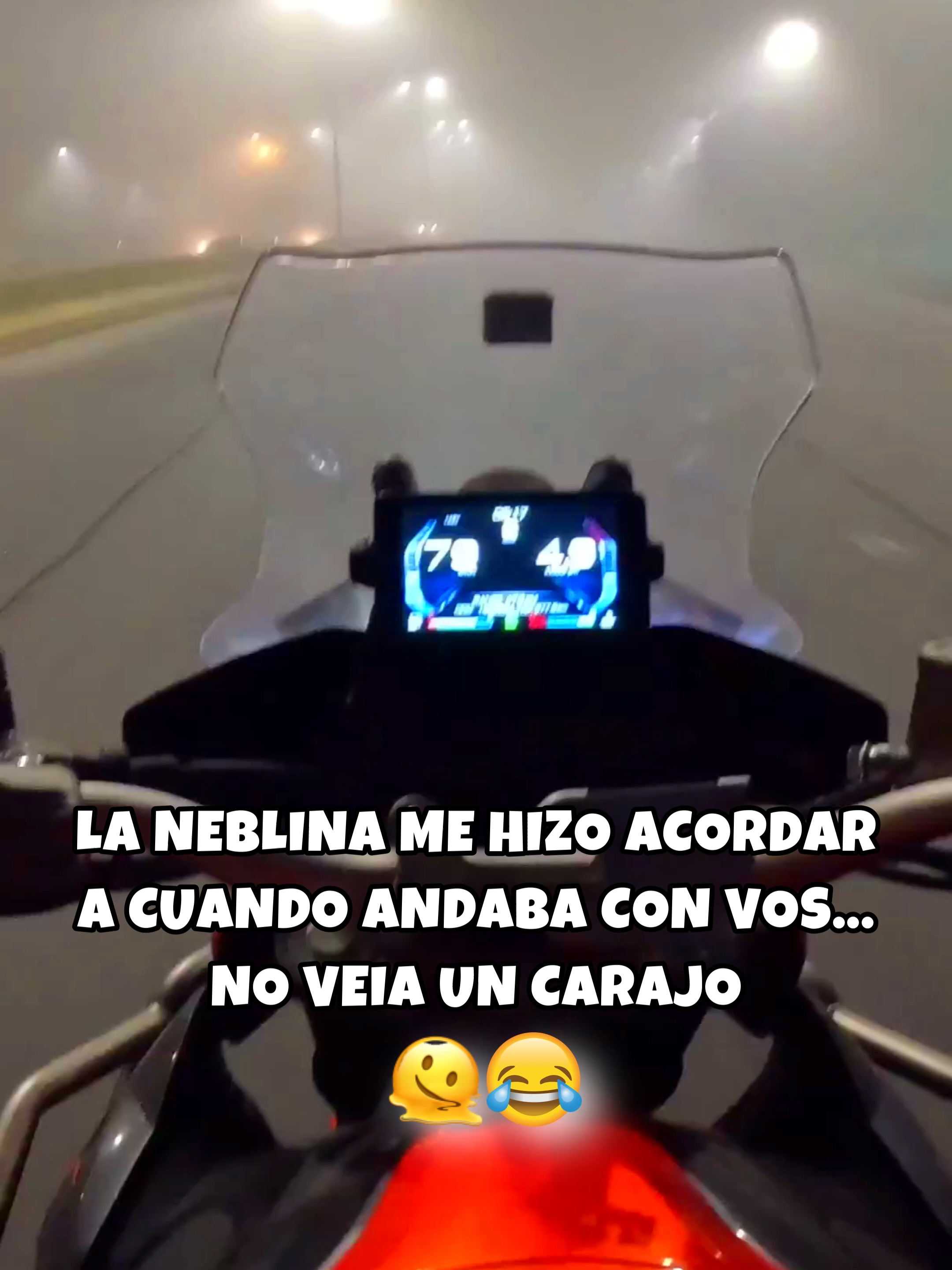 No veia un carajo😂