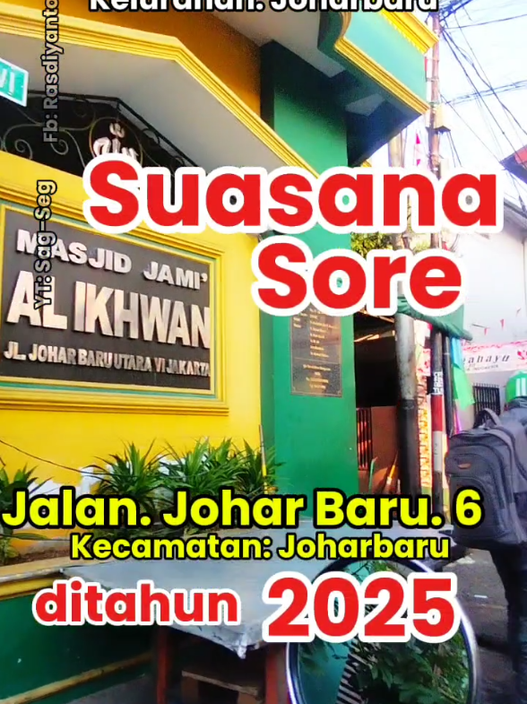 Suasana sore di jalan Joharbaru 6 ,  Johar Baru 6 ini  masuk wilayah kelurahan Joharbaru dan kecamatanya : Johar Baru , kota jakartapusat,Indonesia  posisi nga jauh dari kecamatan dan kelurahan. , Di jalan Joharbaru 6 ini ,Rumahnya gede gede yah kaya masih bangunan lama , Yang kangen pernah tinggal disini bisa komen komen ,like ,share ,Video Reel Asli ,16- Agustus-2025 #infojakarta#joharbaru #tiktokviral #motovlog 