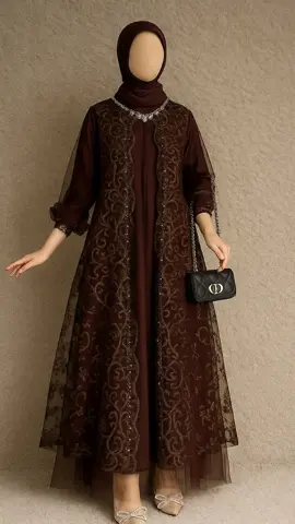 ☁️ Elegan tanpa ribet. Tinggal pakai, langsung anggun😍#gamiswanita #gamismodern #ootdgamis #fashionmuslim #hijabstyle 