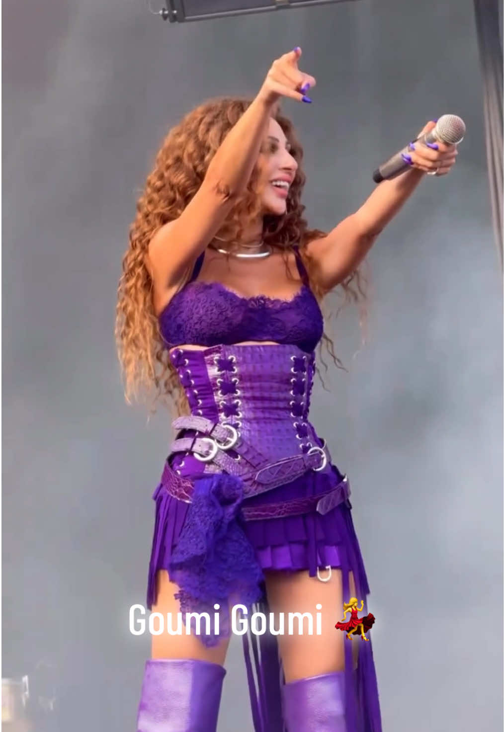 The Queen of stage Singing Goumi Goumi Song the most viewed track on TikTok with over 10.4 Billion views 😍😍😍   #myriamfares #queenofstage #ميريام_فارس #ملكة_المسرح #themyriamees 