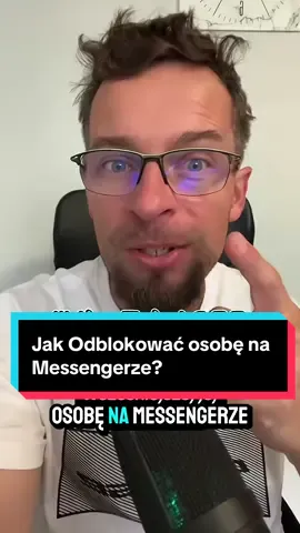 Jak Odblokować osobę na Messengerze? #PanieWojciu #Tutorial #FacebookTips #Messenger 