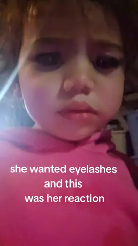 she looks so grown ahahah #eyelashes #funny #daughter #toddler #eyes 
