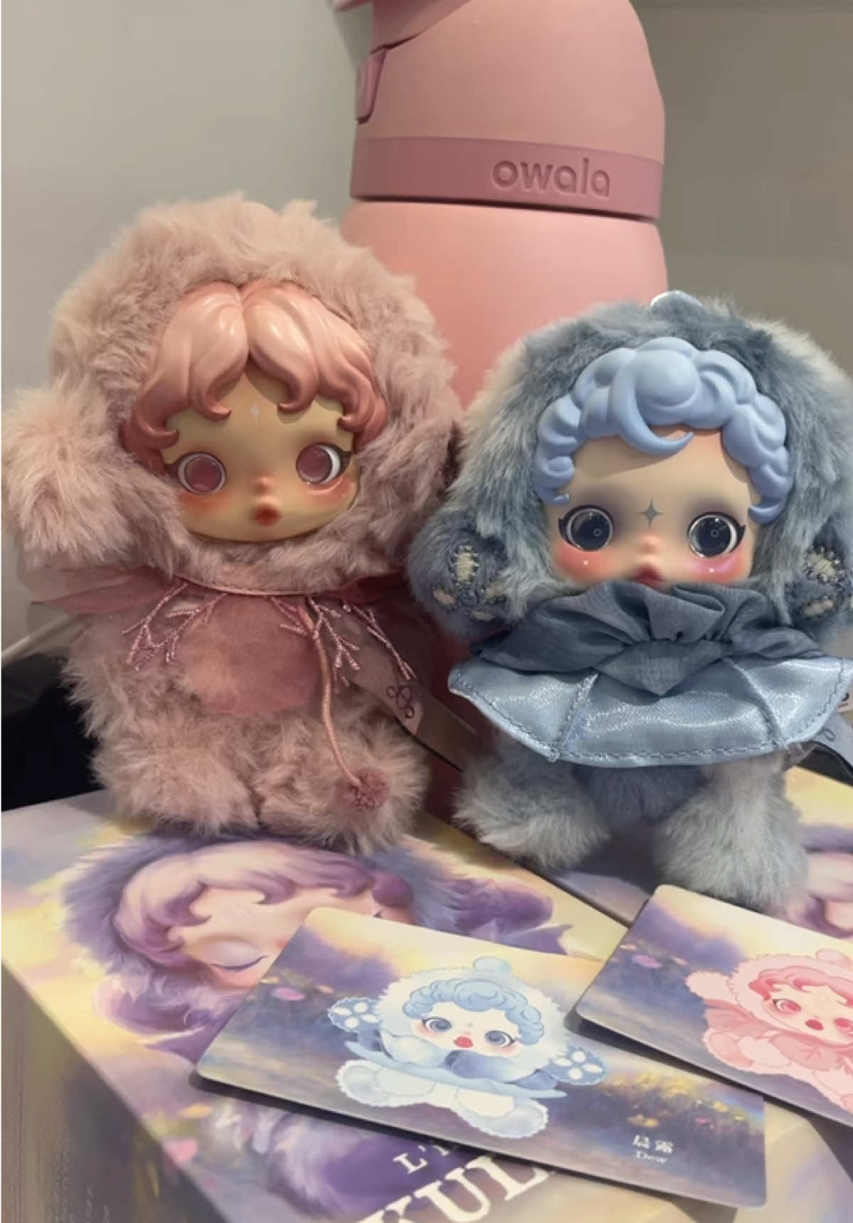 ❤️‍🔥Finally got Windflower & Dew Skullpanda L’impressionnisme #blindbox #skullpandapopmart #dew #windflowers #Love 