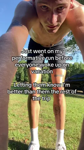 Is it actually performative to run on vacation? #Running #d1 #trackandfield #morningrun #crosscountry 