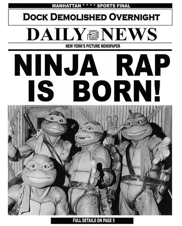 Teenage Mutant Ninja Turtles 2 The Secret of the Ooze 1991 promo News poster 