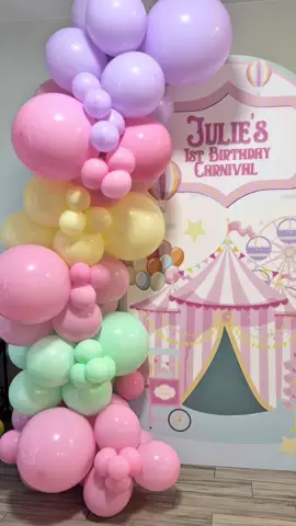 Julie’s Carnival! 🎡  #eliscreations #miamiballoons #SmallBusiness #fyp #foryou       