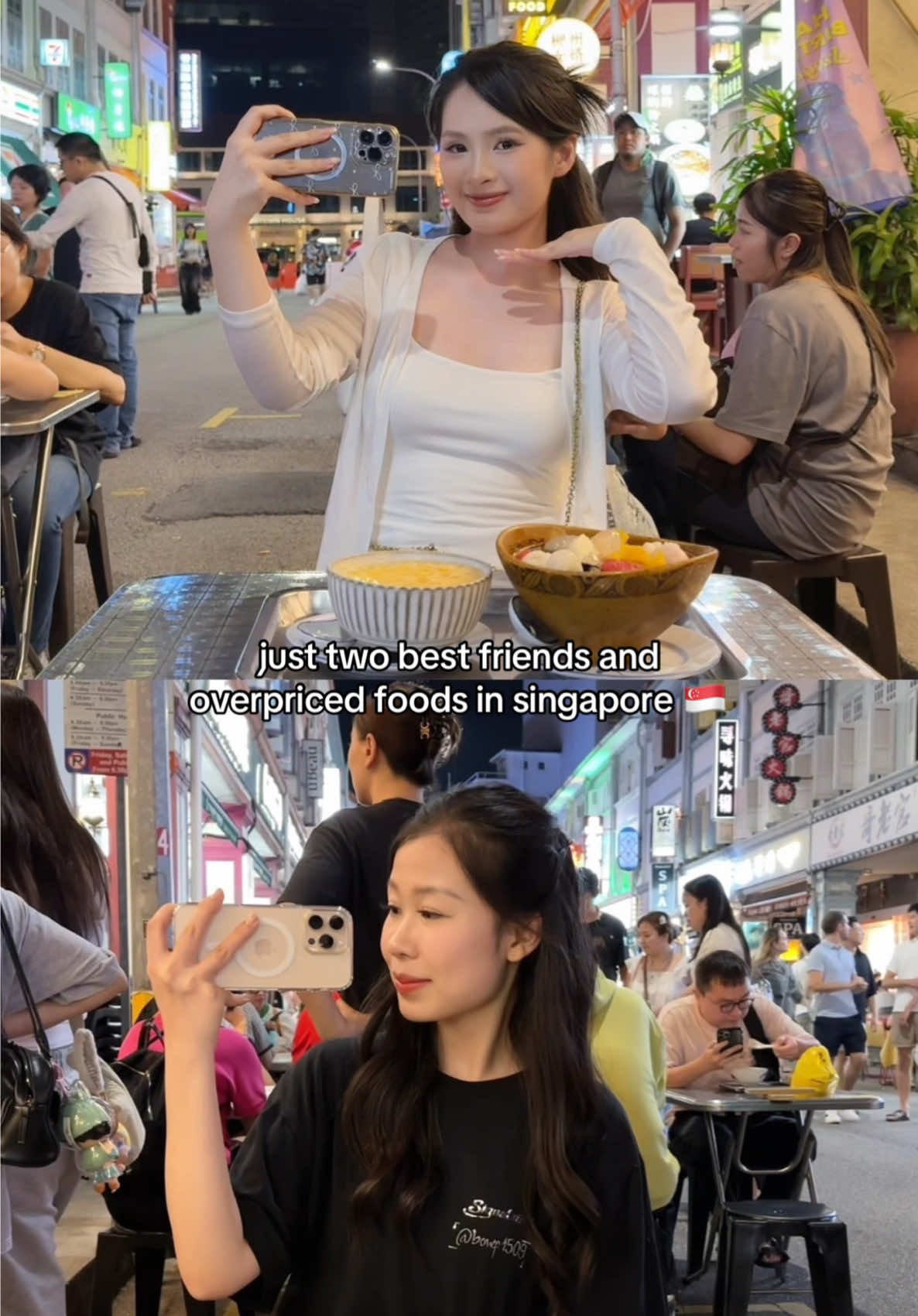 🇸🇬 Singapore food tour with @Bảo Ngọc #emsocday #besties #bestfriendscheck #girlstrip#girngaporefood 