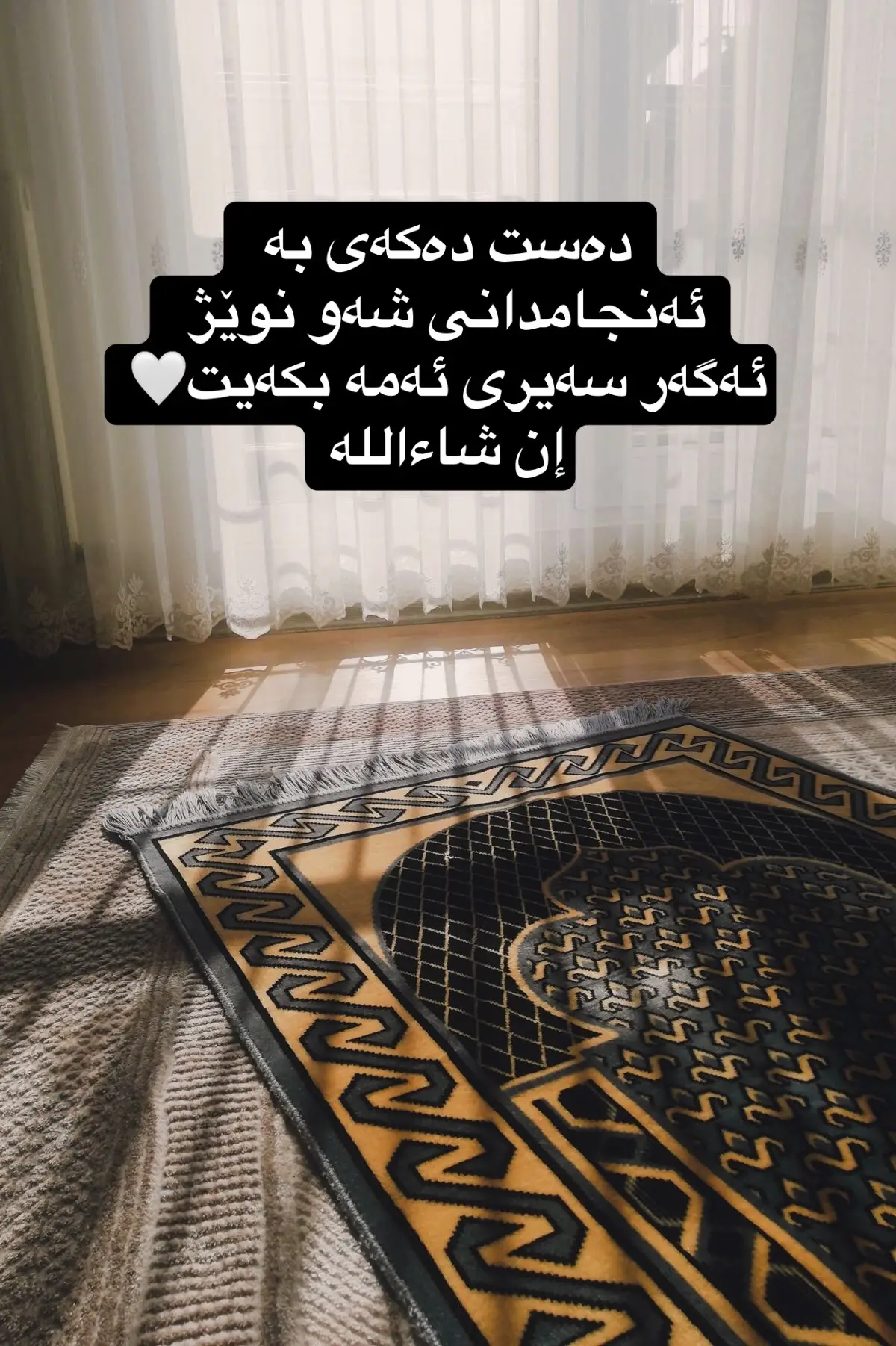#شەونوێژ_ڪردەوەی_پیاوچاڪانە #شەونوێژ_لەبیرمەکەن🌻🌹☺️💕 #زیکرێک_بکە_بۆ_قیامەتت #هیوادارم_بەدڵتابێ ❤️