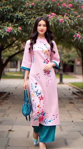 Set áo dài Du Uyên #xuhuong #thoitrangnu #aodaivietnam #aodai 