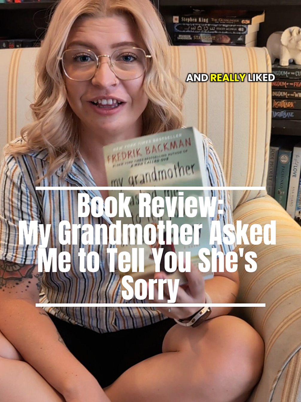 My Grandmother Asked Me to Tell You She's Sorry #fredrikbackman #bookrec #bookreview #BookTok #litficbooks 