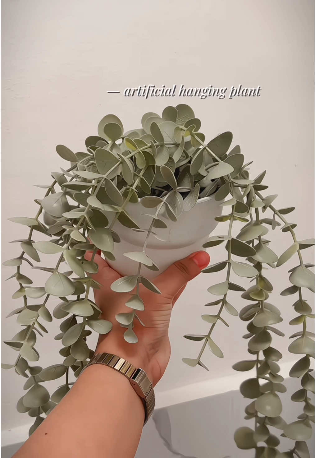 eucalyptus hanging plant 🌱🌿 🫧🍃 #hangingplants #hangingpottedplants #pottedplants #artificialplants