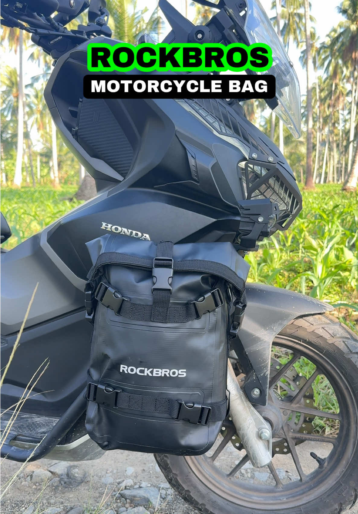 +Extra lakagyan ng gamit  +Touring look #rockbrosmotorcyclebag #crashguardbag #waterproof #advtouringconcept #motorcyclebag 