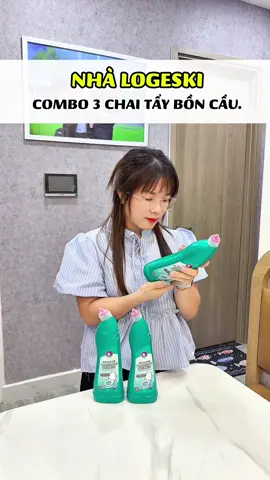 Giờ đừng ai chỉ dùng nước tẩy bồn cầu để tẩy mỗi bồn cầu nữa nha. Thử chà thêm ron gạch, vòi nước, lavabo sạch lắm, còn diệt khuẩn nữa nè. #nhaamberday #nuoctayboncau #logeski 