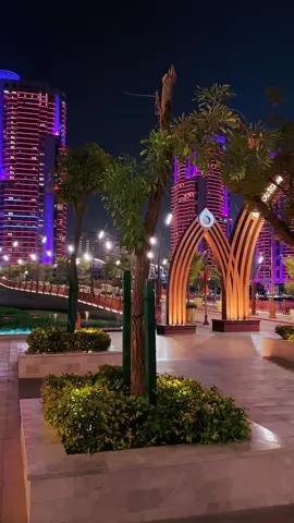 Gewan Island night view #gewanisland #dohaqatar🇶🇦 #qatartiktok #ArabTikTok #foryoupage 