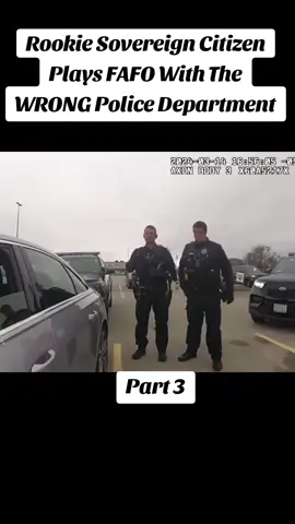 Rookie Sovereign Citizen Plays FAFO With The WRONG Police Department #policeofficer #police #cops #bodycam 