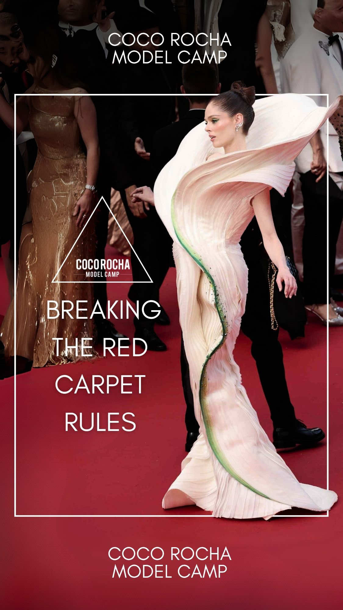 On the Wide Open podcast, I told @Ashlyn Harris how, years ago at @FestivaldeCannes, I decided to throw out the rulebook and turned feeling awkward into a performance of my own. That shift changed everything, and it’s the same philosophy I bring to @Coco Rocha Model Camp, helping models step in front of the lens with confidence, creativity, and joy. The red carpet might feel daunting, but it’s your stage, and at CRMC we'll show you how to own it.