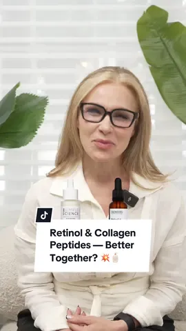 Retinol & Collagen Peptides — Better Together? 💥🧴 Yes — and here’s why 👇 🌙 Retinol = smooths + refines texture 💉 Peptides = tell your skin to firm + repair 🧴 Layer retinol first, then peptides to boost renewal + recovery 🔁 Smart layering = better results 🙌 Follow for real skincare science 👩‍🔬💬 #RetinolRoutine #PeptidesForSkin #SkincareScience #LayeringSkincare #CosmeticChemist