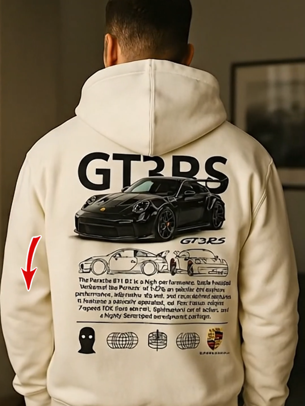 Moletom GT3 RS Confortável ótima pra quem quer roupa de qualidade e bonita.