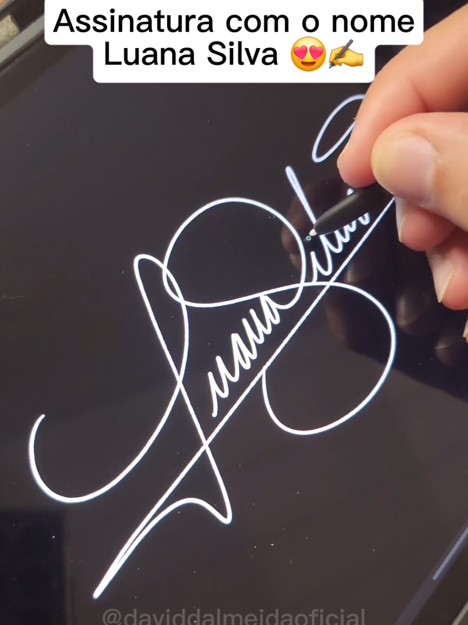 Assinatura com nome Luana Silva ✍️❤️ qual nota merece ?  #assinatura #signature #firma #caligrafia #viral 