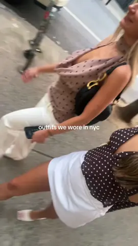 outfits we wore in nyc👯‍♀️👗🌃 @nadinefw 