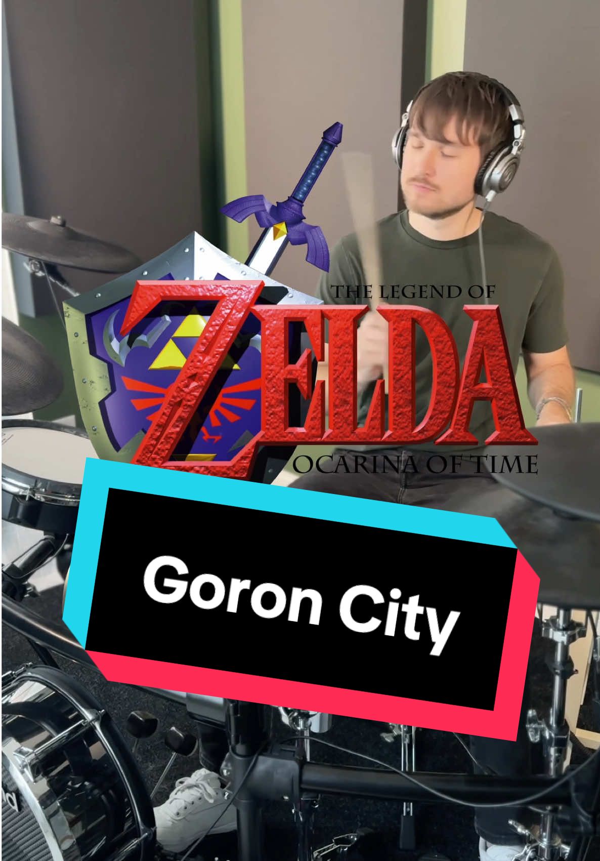 Goron City drum cover from Ocarina of Time #zelda #ocarinaoftime #drums #drumcover #nintendo