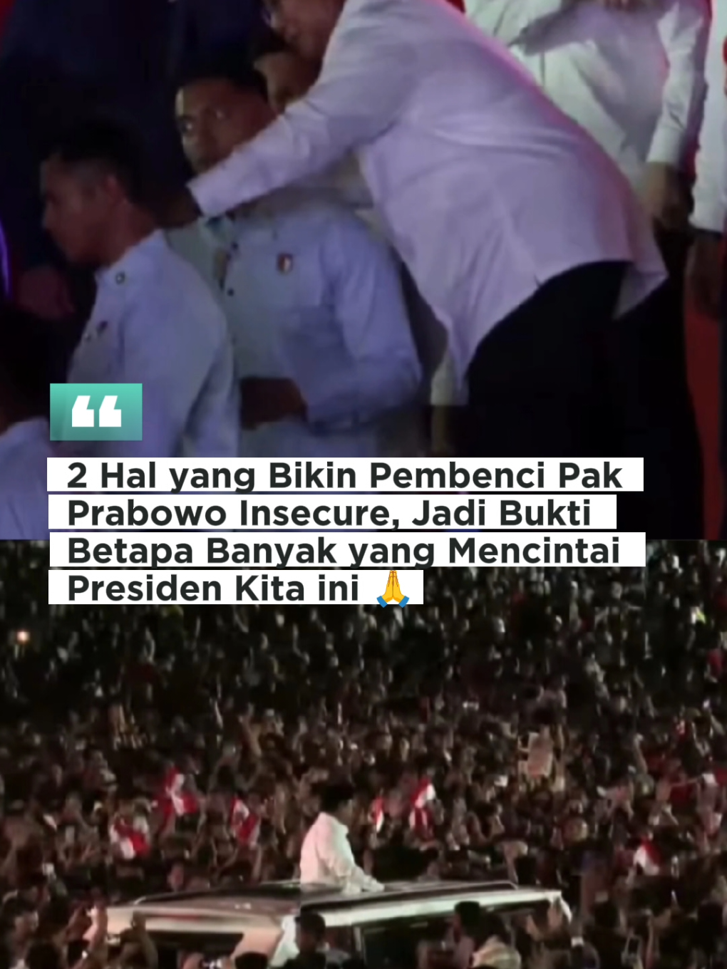 Ternyata yang membenci Pak Prabowo disosial media gak sebanyak yang mencintai Pak Prabowo di kehidupan nyata 😭😭😭 #prabowosubianto #17agustus #hutri80indonesia🇮🇩 #rakyatindonesia  #bersamapresiden 