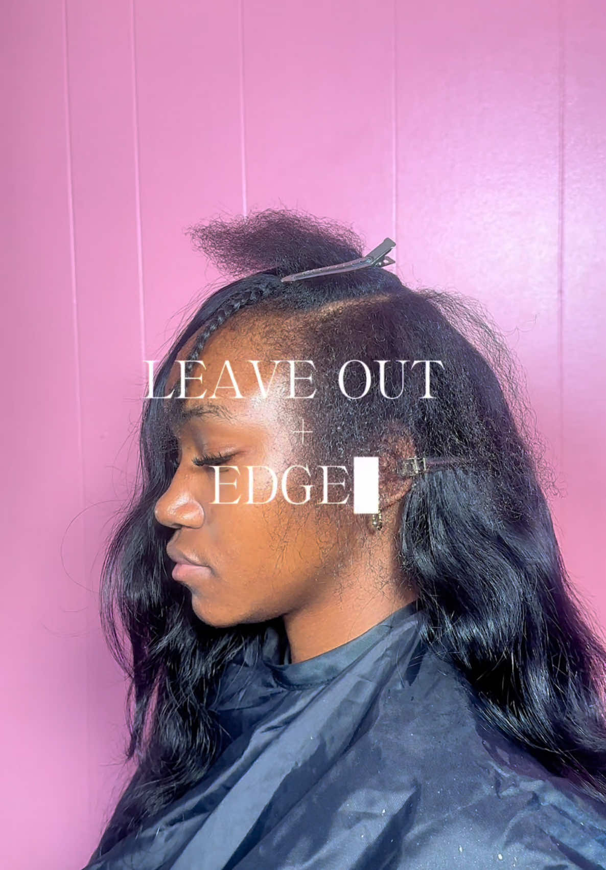 do you like dramatic edges or less?  #leaveout #quickweave #edgetutorial #dolledbynalayia #blendingleavout 