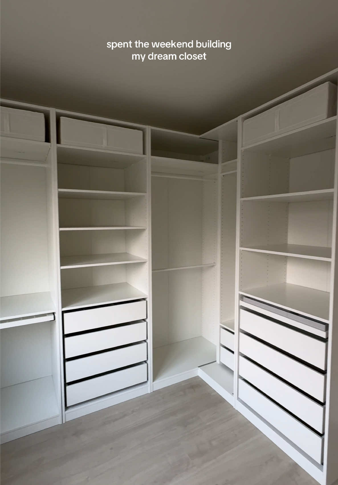 girl things 🩰🧚🏼‍♀️ can’t wait to fill her up. #dreamcloset #ikeapax #ikeapaxwardrobe #wardrobe 