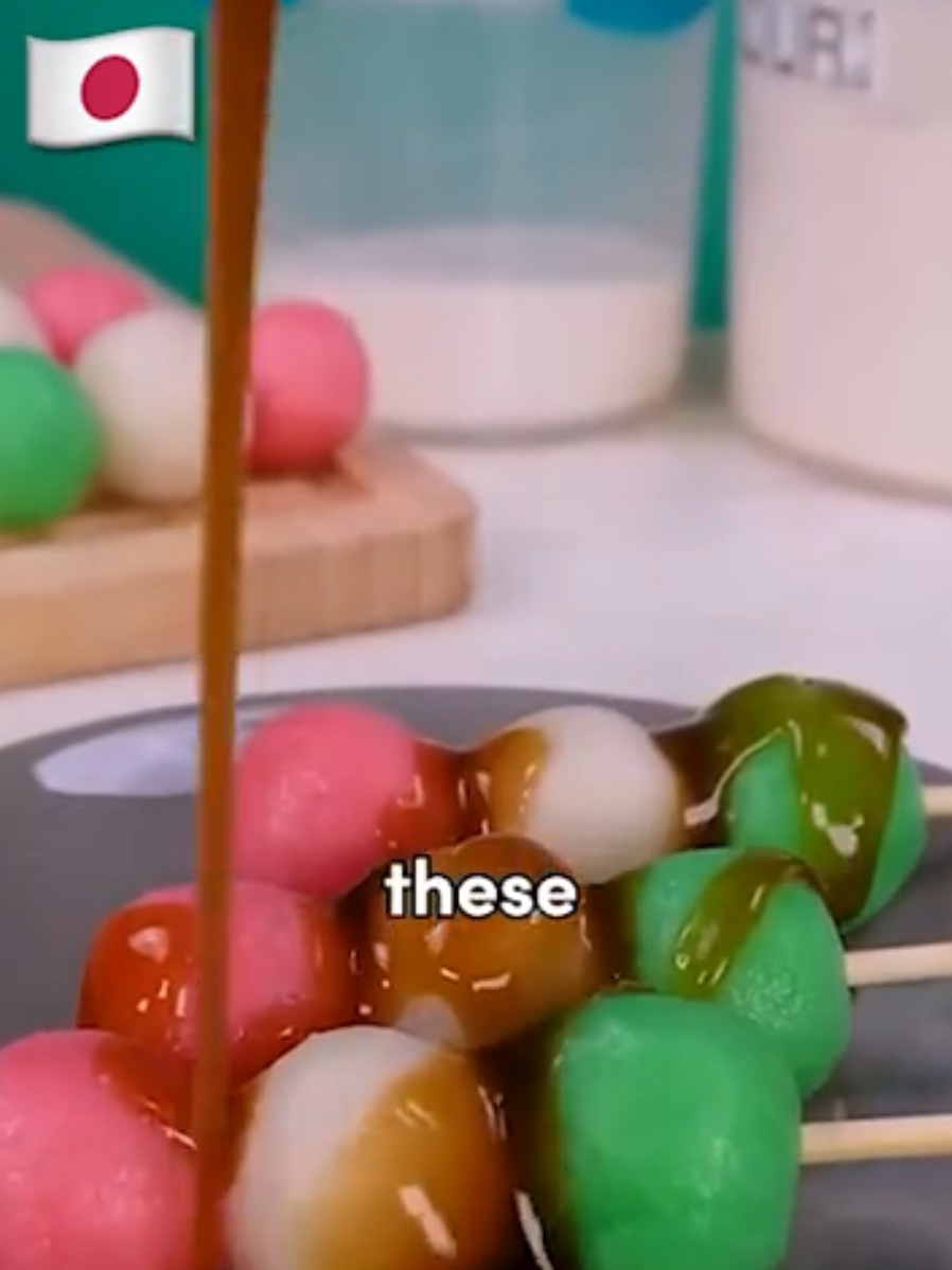 Japanese Dango Rice Balls! @Little Remy Food 🐭🍝  #food #japan #Recipe 