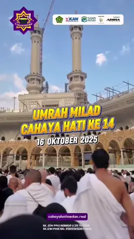 Program Milad ke 14 DiKawal mencium hajar aswad cash back 2 JT free thoif free hotel bandara jemaah yg berada di luar kota. cukup bayar 5 jt sudah BS berangkat sisanya di cicil setelah pulang. segera hub sekarang juga seat terbatas.  081370670089