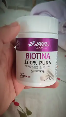 ✨ Biotina 100% Pura Bodyaction Nutri Science ✨ O cuidado diário que seus cabelos, pele e unhas merecem! Cada cápsula contém 45μg de Biotina, dose ideal para fortalecer sua beleza de dentro para fora com qualidade, confiança e praticidade. 🌟 Benefícios incríveis: ✔ Cabelos mais fortes e resistentes ✔ Pele saudável, viçosa e equilibrada ✔ Unhas fortalecidas e firmes ✔ Praticidade: apenas 1 cápsula por dia 💊 Livre de glúten | 🌱 Cápsulas veganas | 🔒 Qualidade garantida Bodyaction 👉 O cuidado diário que transforma sua beleza começa aqui! #Biotina #BelezaDeDentroPraFora #CabelosFortes #UnhasFortes #PeleSaudável 