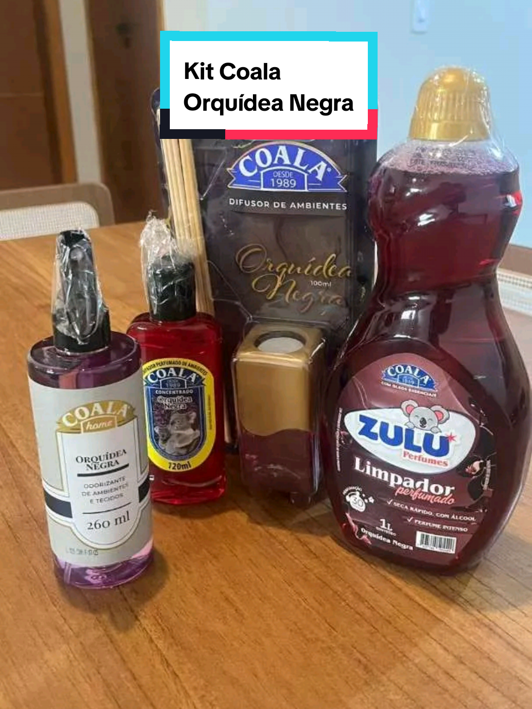 Kit Coala - Os Favoritos Orquídea Negra  O kit tem uma fragrância envolvente e sofisticada que permanece na casa por horas. O aroma é considerado delicioso e não enjoativo, criando uma experiência agradável.  #CapCut 