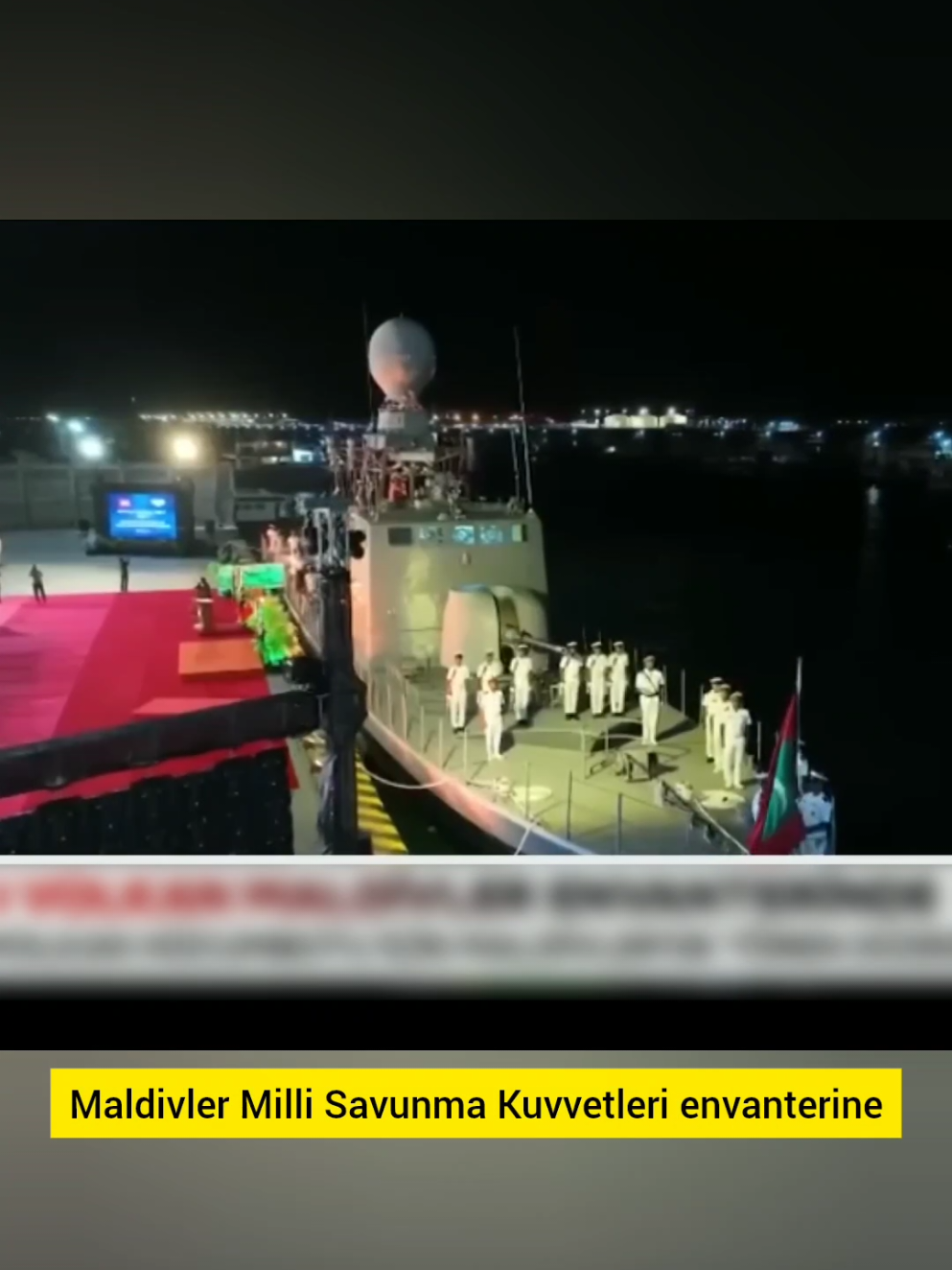 Tcg Volkan Maldivler Deniz kuvvetlerine teslim edildi. #türkiye #maldives #foryoupage❤️❤️ #viral