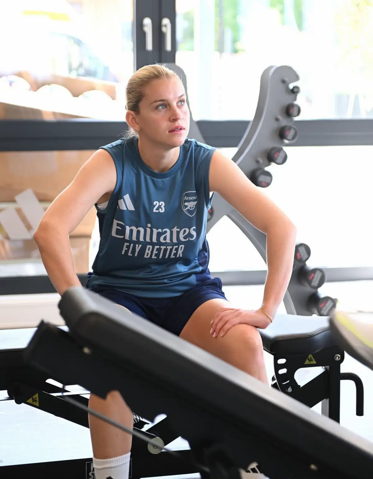 Alessia in training today and yesterday 🍓 #alessiarusso #ar23 #arsenal #arsenalwomen #awfc All rights go to Alex Burstow, Arsenal Football Club.