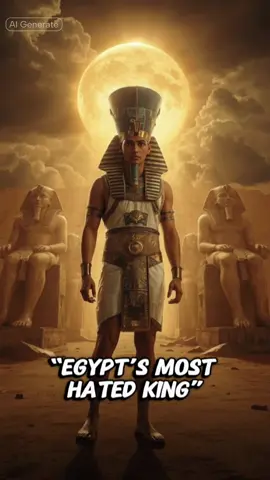 🔥 The Pharaoh who tried to rewrite Egypt’s religion…but history tried to erase him.🏺 What do you think genius or heretic? #AncientEgypt #Pharaoh #HistoryMystery #Akhenaten #KingTut